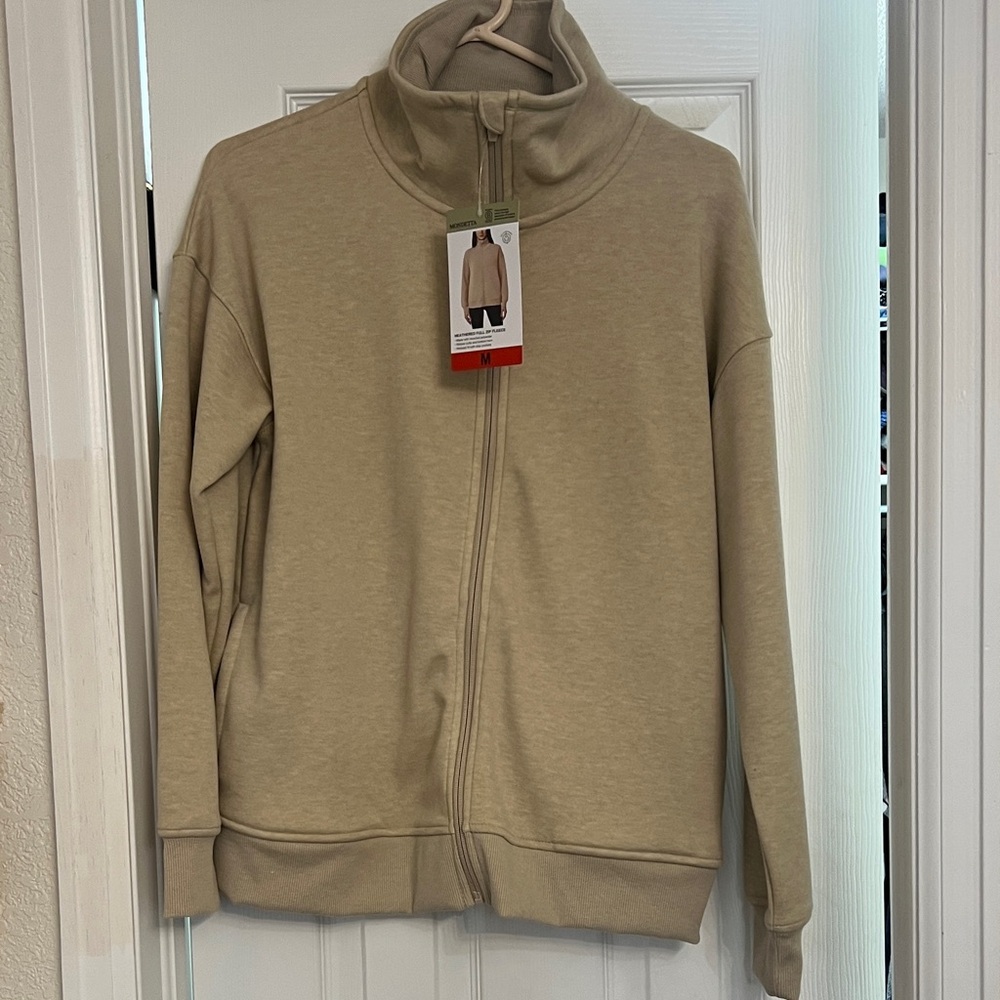 Mondetta Tan Zip-Up Women's Top